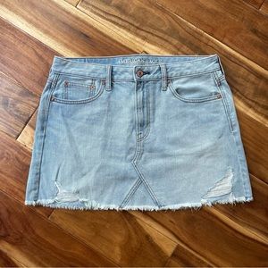 American Eagle denim mini skirt